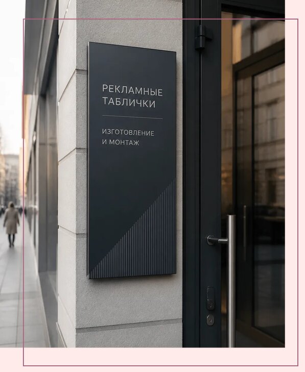 Рекламные таблички в Братске по цене от 4592 р. | Аванза-Брт