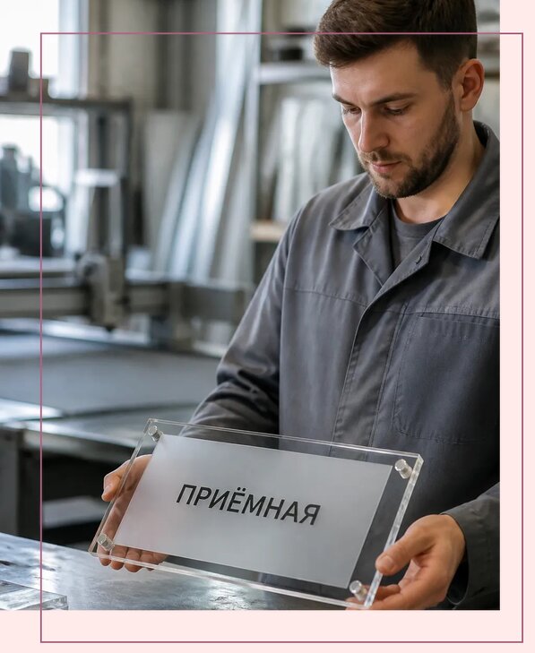 Таблички из оргстекла на заказ в Братске от 3980 р. | Аванза-Брт